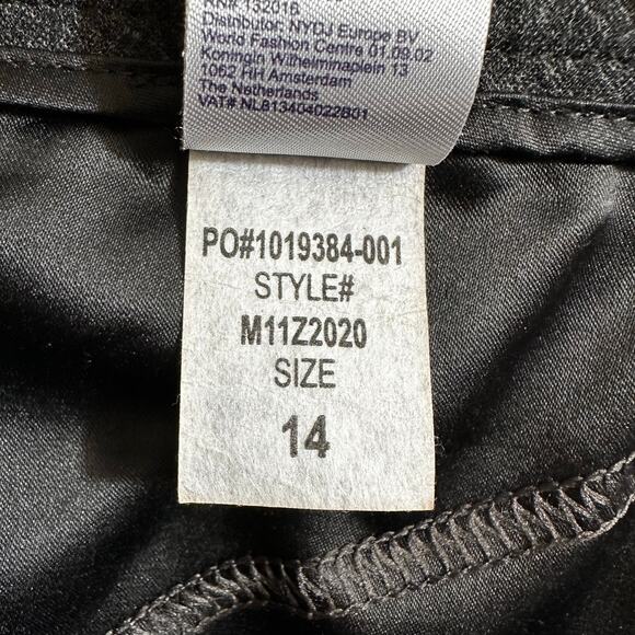 NYDJ Womens Slim Trouser Pants Ponte Knit Dark Gray Plus Size 14 Corpcore Career - Picture 13 of 13